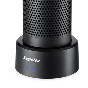 EagleTec P070 Mobile Akku Batterie Basis und Ladegerät für Amazon Alexa Echo,10080 mAh Intelligenter Akku, Echo Lautsprecher Standfuß mit USB-Anschluss zum Laden von weiteren USB Geräten - 