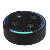 Fintie Amazon Echo Dot Hülle (nur für Echo Dot 2. Generation geeignet), Premium Kunstleder Schutzhülle Case Cover Tasche für Amazon All-New Echo Dot (2nd Generation), Schwarz -
