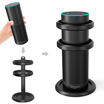 Smatree Aluminium Lautsprecher Schutz Standplatz für Amazon Echo mit Silicon Line und No-Slip-Ring (Echo und AE9000 sind nicht enthalten) - 
