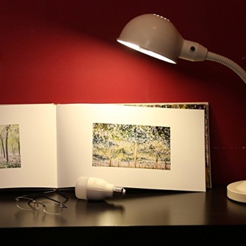 Ollivan®Original Xiaomi Yeelight Smart Nachttischlampe -LED Lampe Birne Lichtsteuerung - Leuchtdichte verstellen -mit WIFI und APP Ferndatenverarbeitung (weiß) - 