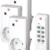 Brennenstuhl Funkschalt-Set RCS 1000 N Comfort, 3er Funksteckdosen Set (mit Handsender und Kindersicherung) Farbe: weiß -